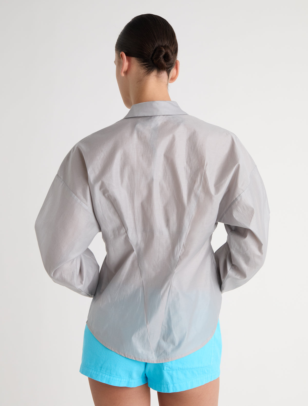 Donald ii multiposition shirt adjustable button closures grey