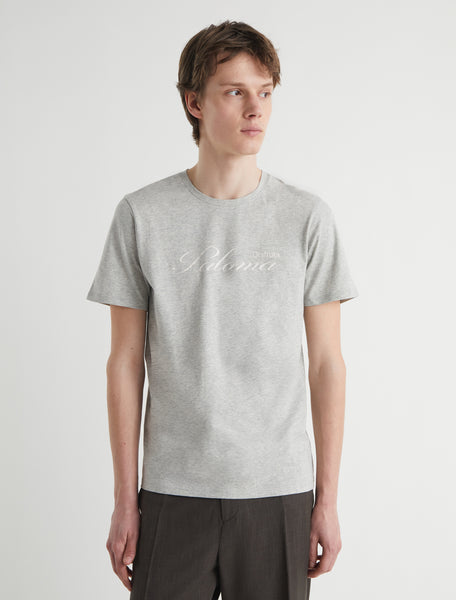 DRINKING B-Grey organic men's cotton t-shirt with print – paloma wool