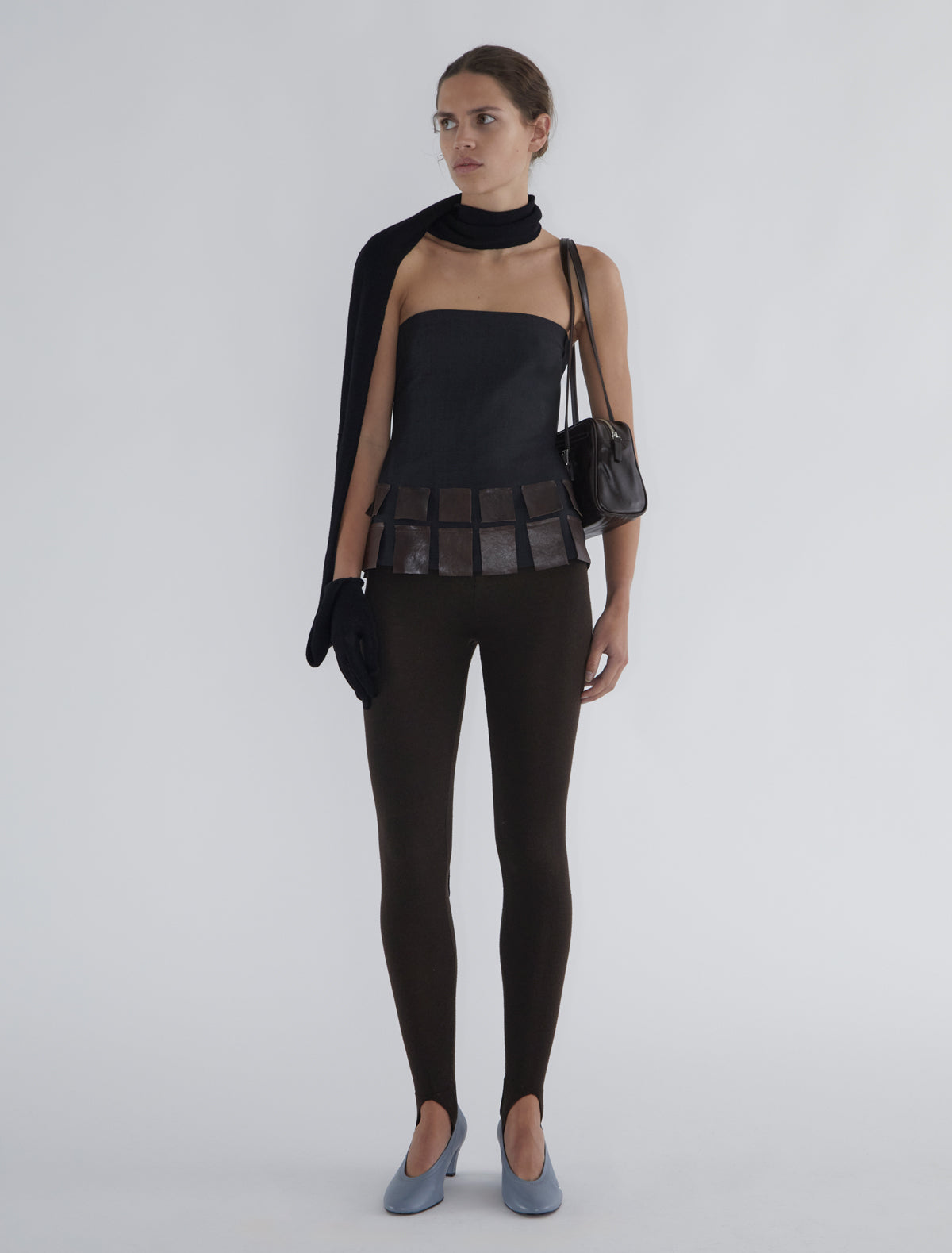 Gustava fuseau tricot pants wool brown