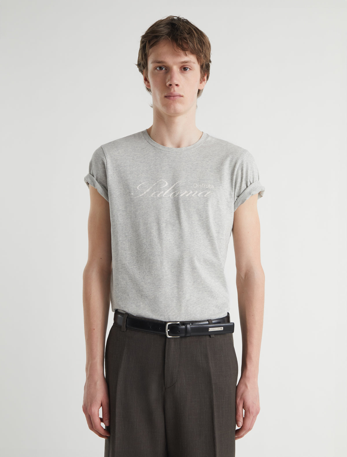 Fasir men belt personlizad plate black