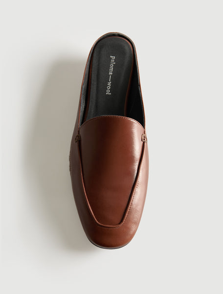 paloma wool ファー付きウェッジローファー FERNANDA_LOAFER_marron67_a3dfc
