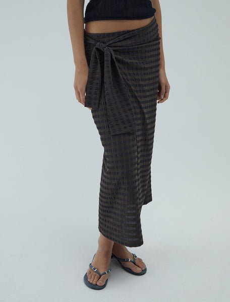 PALOMA WOOL｜SKIRTS (Globus (SO3306-118)) Paloma Wool Blue Globus Maxi Skirt | Smart Closet