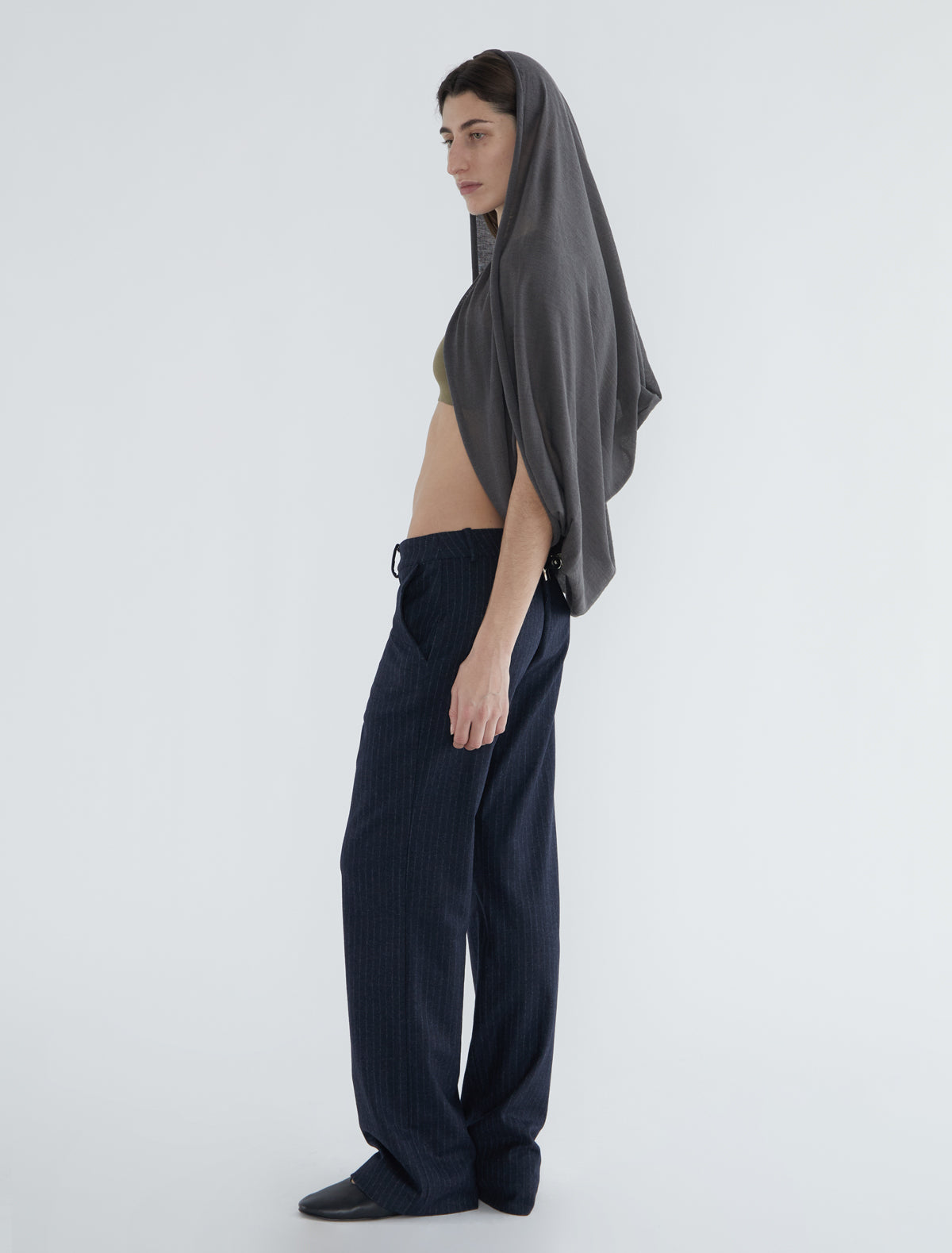 Long cowl gris oscuro