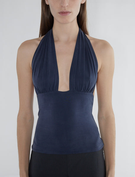 Paloma Wool No 1652/Mopit 黒のホルターネックビスチェ MOPIT-Black halter cupro top – Paloma Wool