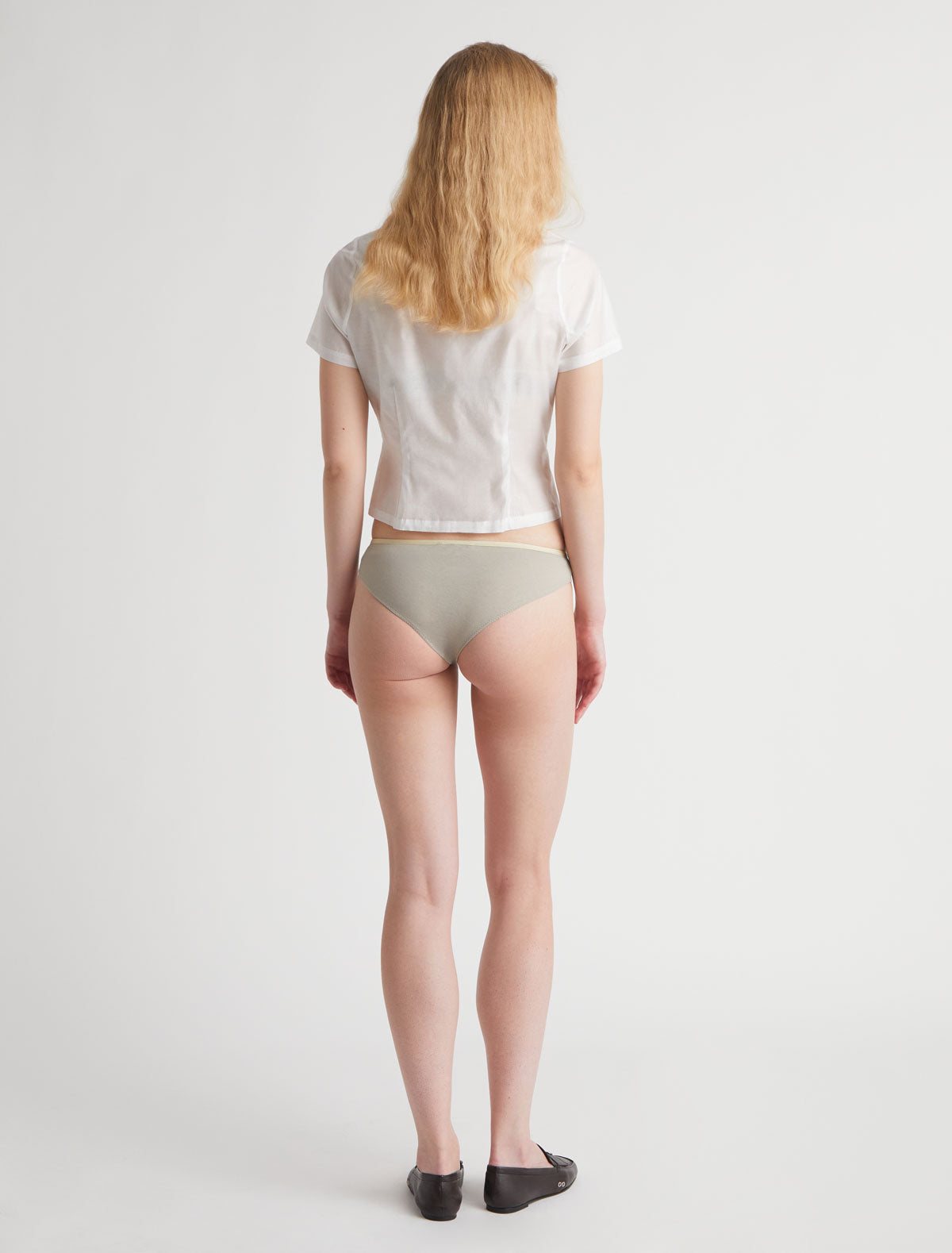 Cira ii low waisted briefs strap detailing ecru