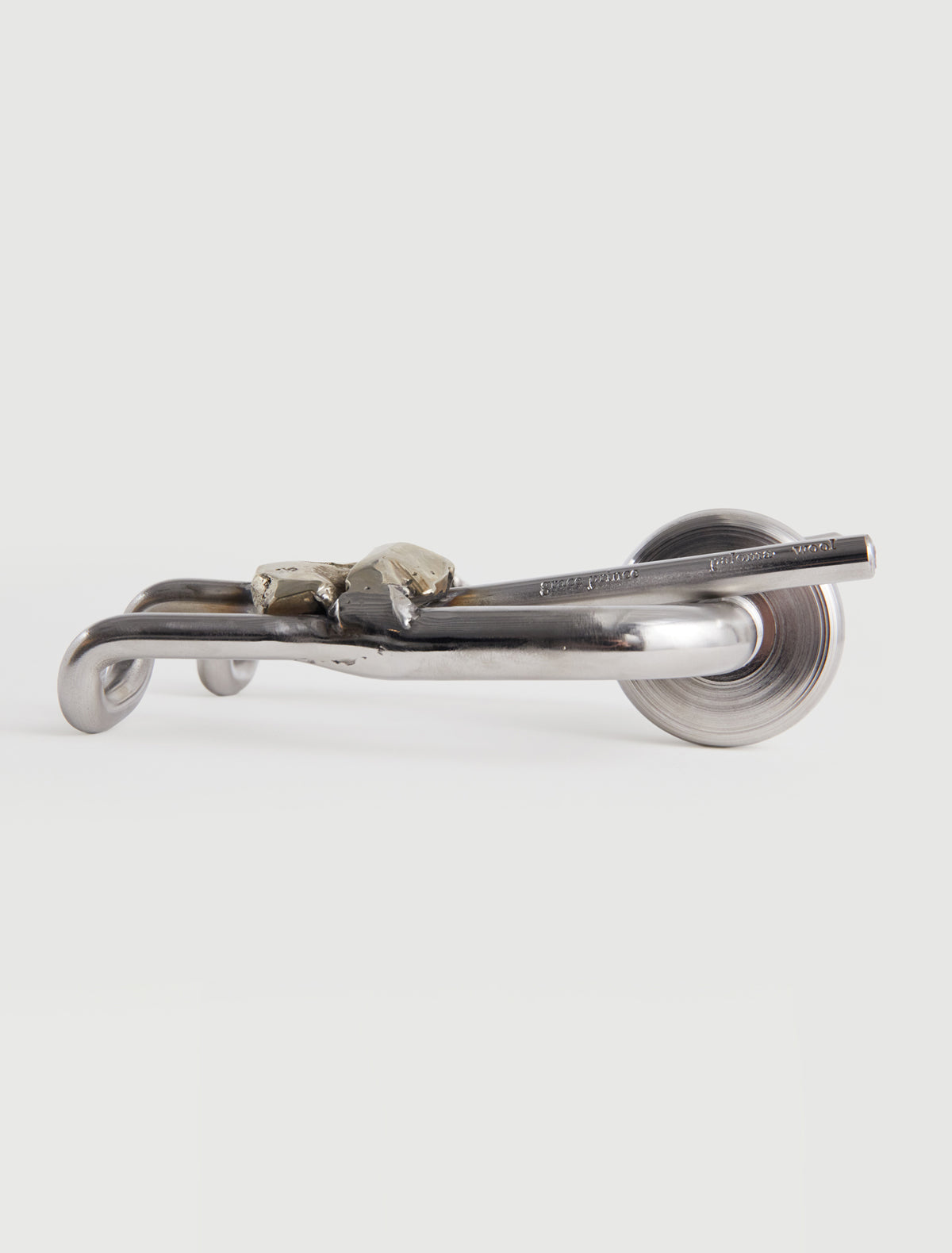 One bent stainless steel door handle grace prince