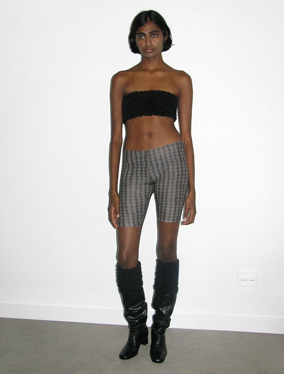 Jolie knitted leg warmers black