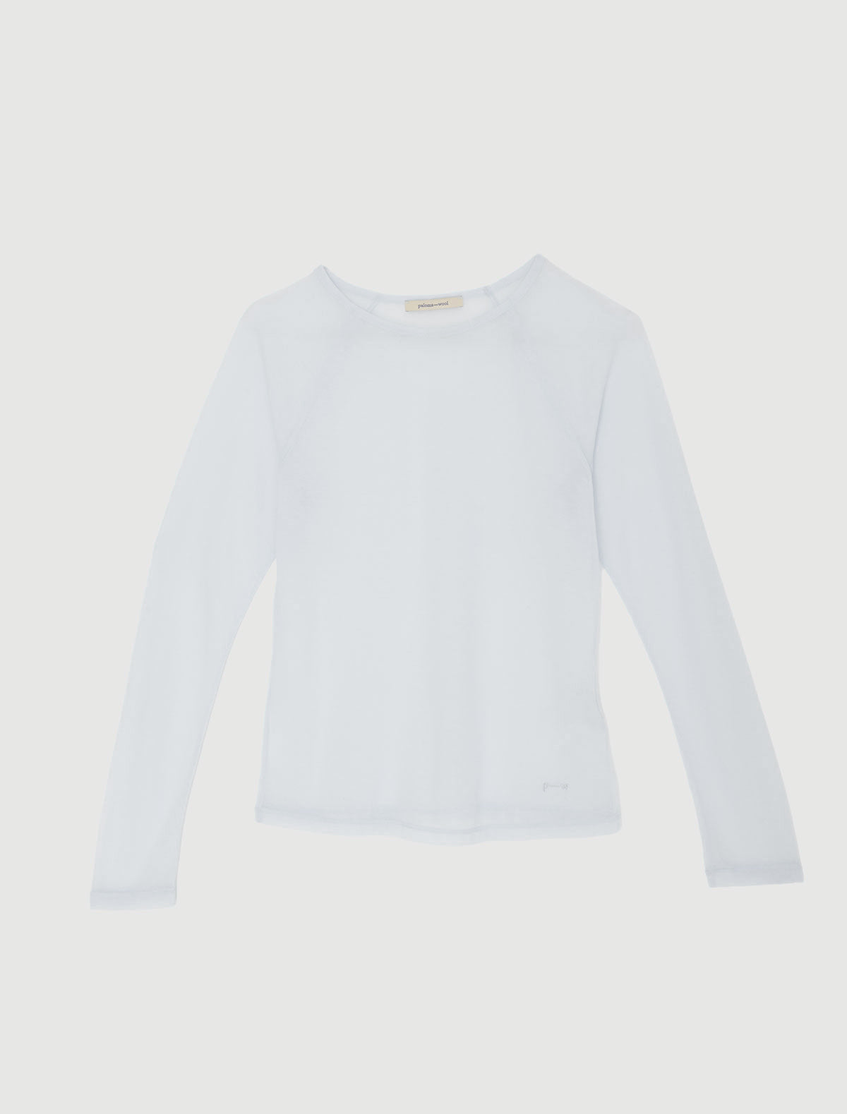 HIRO-Light blue delicate sheer top with raglan sleeves and PW
