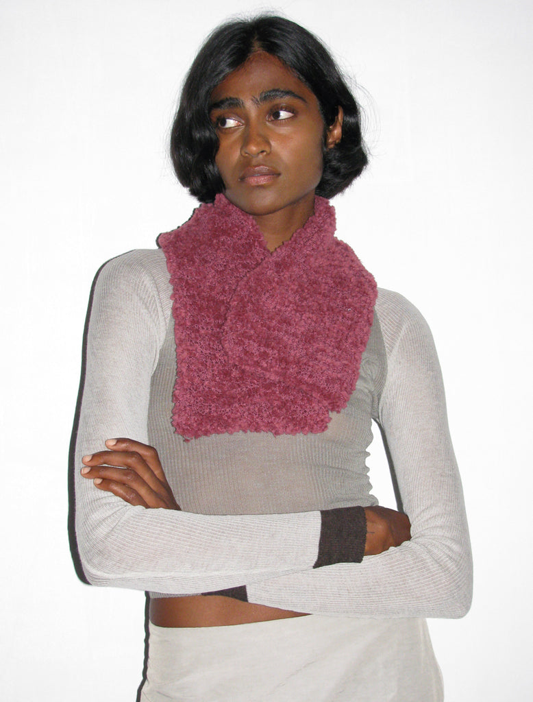 CAMPANILLA-Delicate bicolor knitted scarf