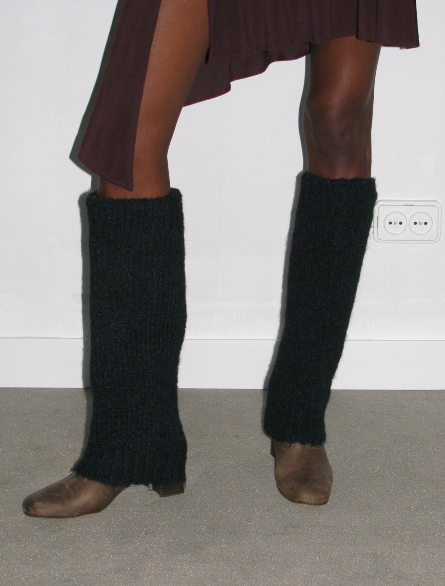 Flared wool-blend leg warmers, Simons