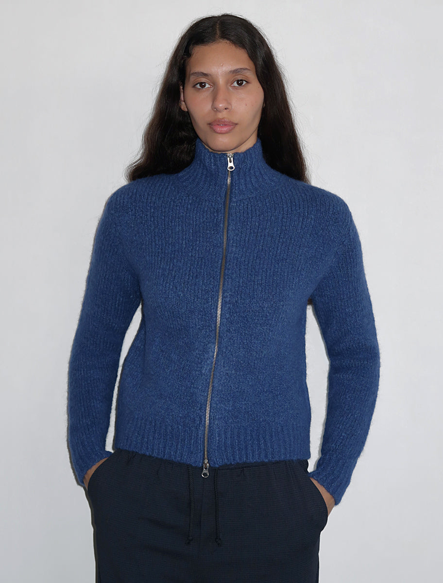 STADIUM-Soft knitted cardigan with '89' intarsia on the back and two front  pockets