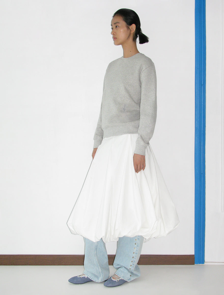 Paloma Wool パロマウール グレー Basic スウェット BASIC-Soft melange sweatshirt with paloma wool embroidery
