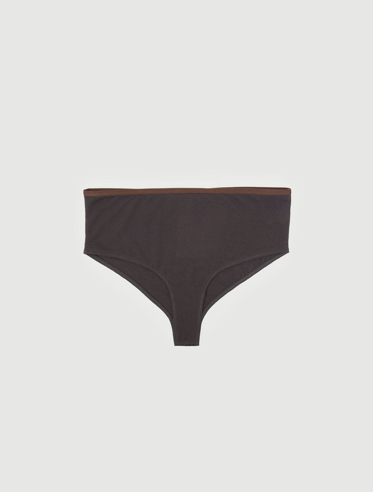 Cira high waisted briefs strap detailing darkgrey
