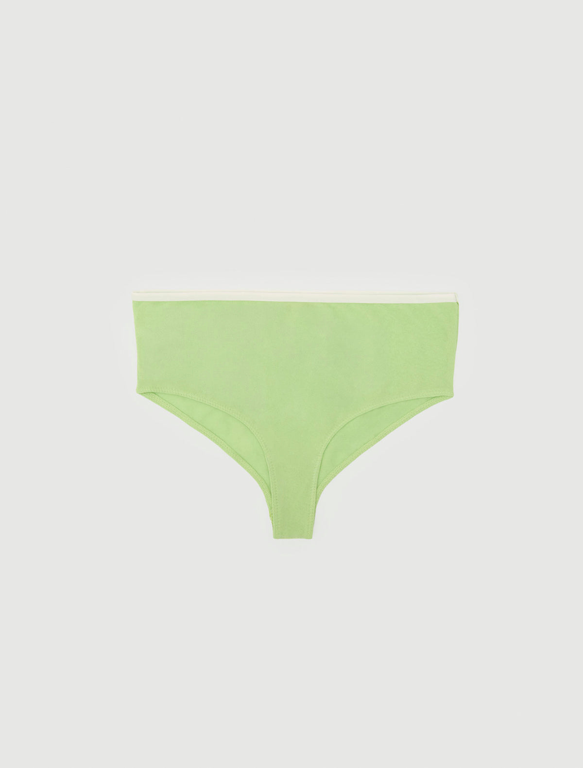 Cira high waisted briefs strap detailing green