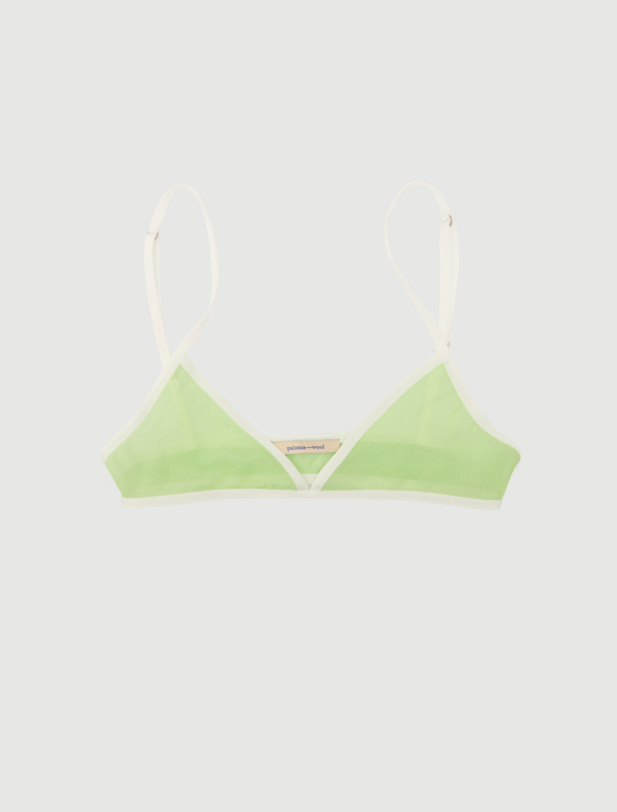 Esco strappy bralette lingerie style details green