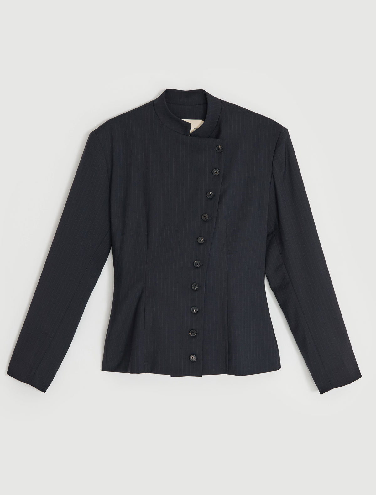 BANJO-Fitted blazer with a crossover front and button closure