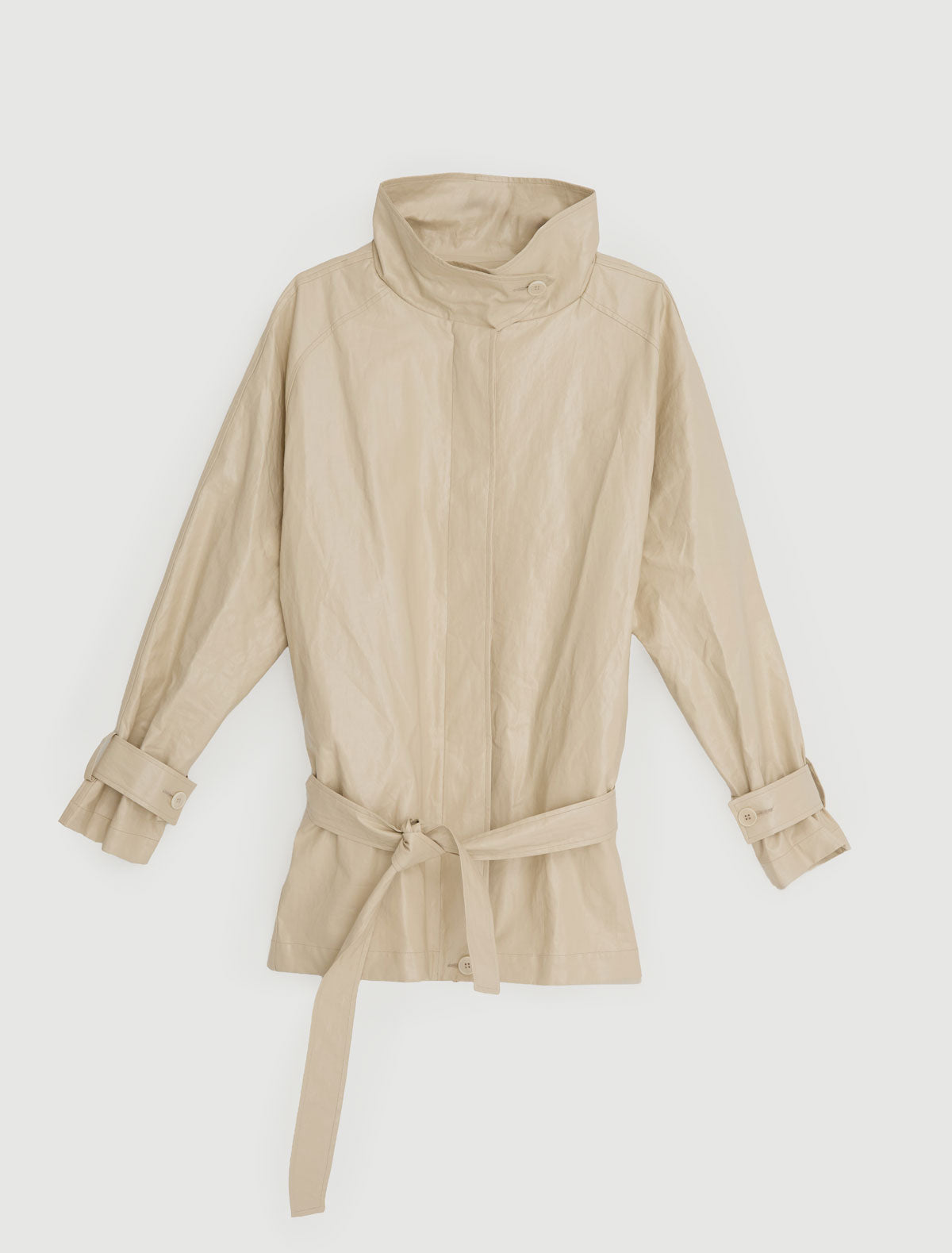 Lebano oversized jacket ranglan sleeves high collar 2