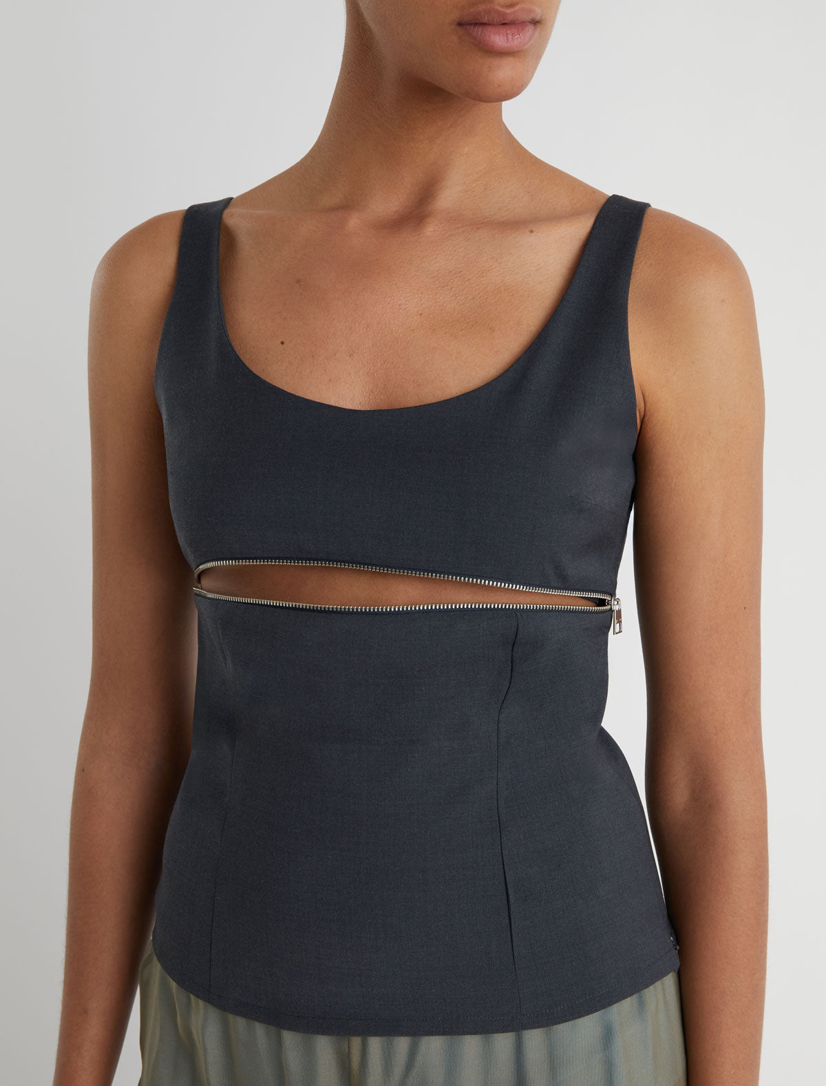 ISEE-Sleeveless top with a zipper detail under the bust – paloma wool