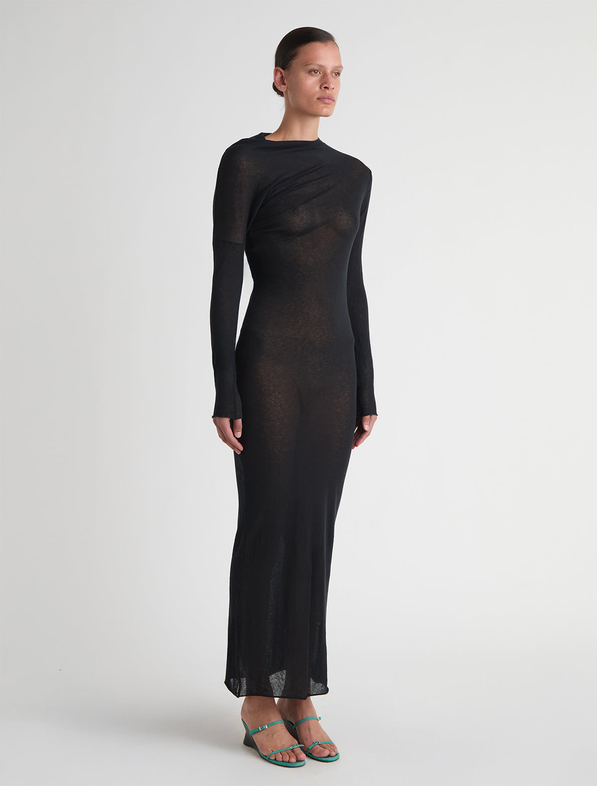 JOJO DRESS-Asymmetric long-sleeve dress with a draped effect  paloma wool