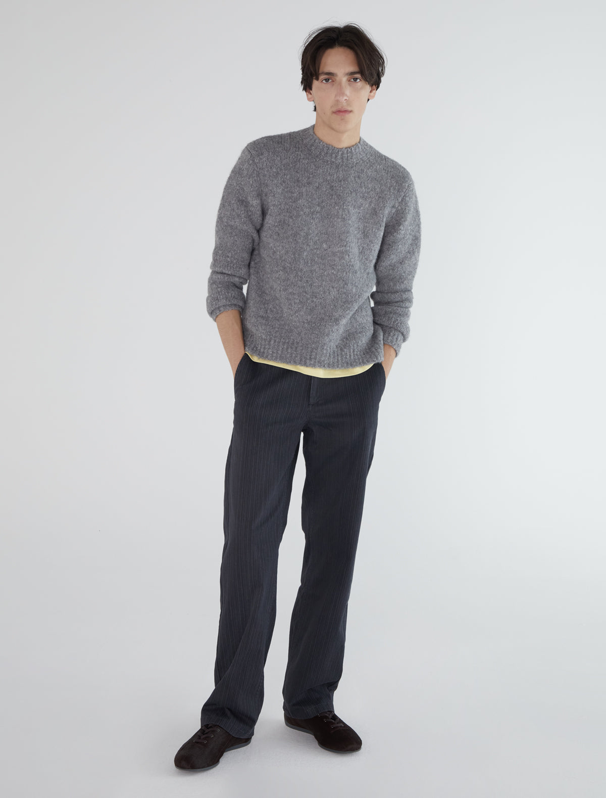Clock b men cardigan intarsia clock