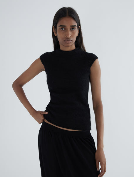 GUIDI-Black sleeveless tricot top – Paloma Wool