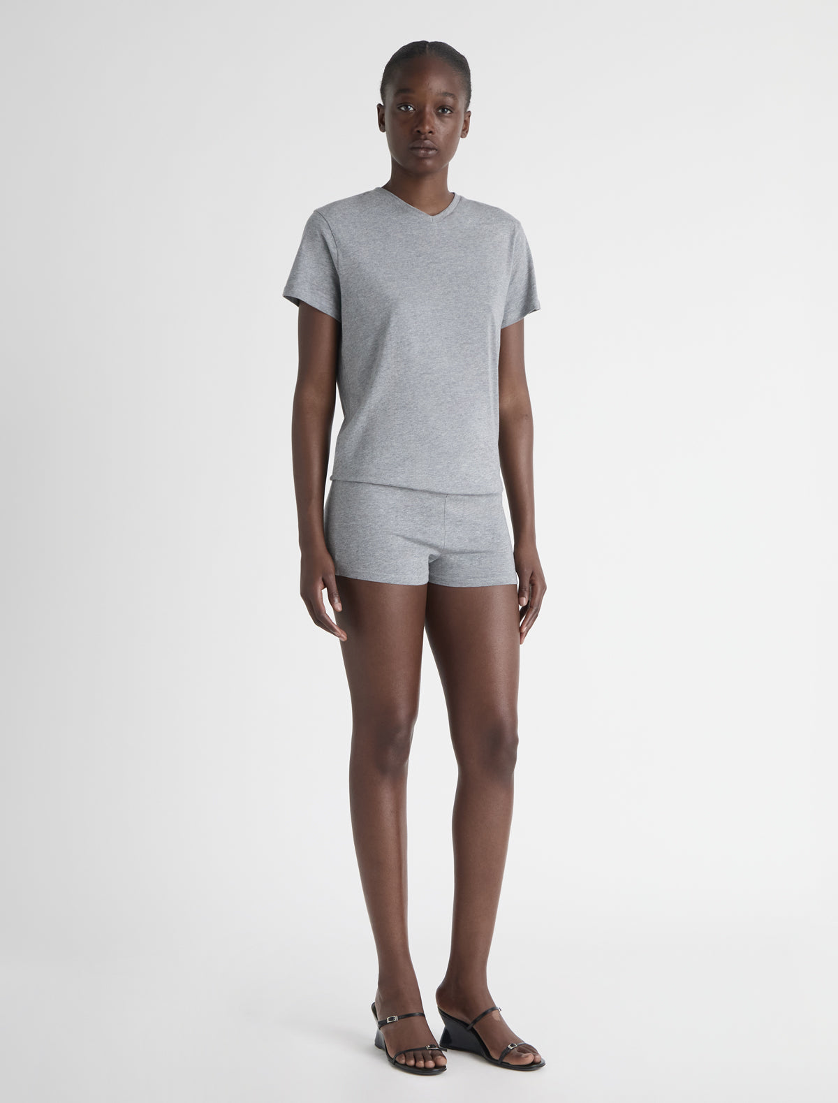 Larry v neck short sleeve playsuit