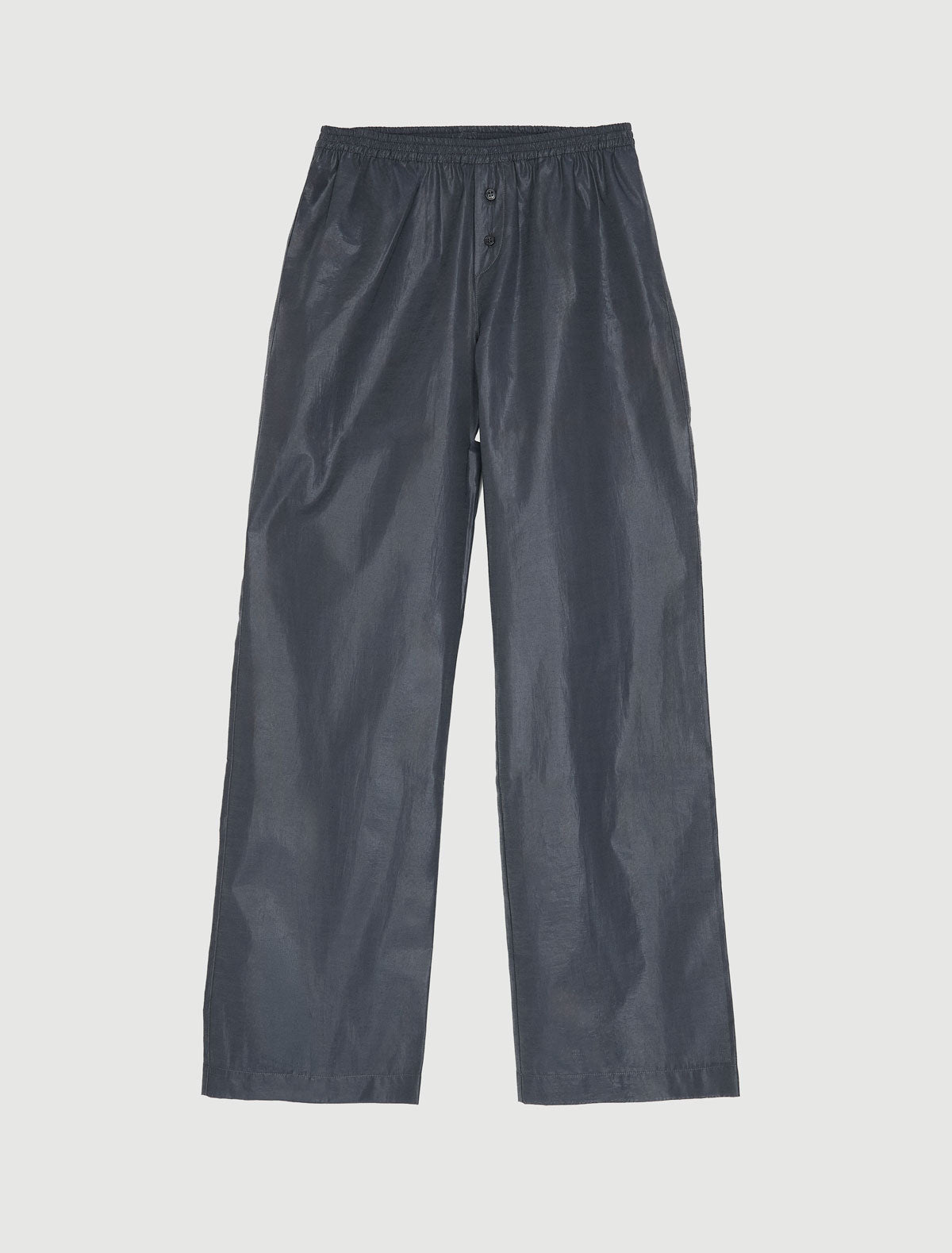 Limone wide leg pants elastic waistband small embroidered