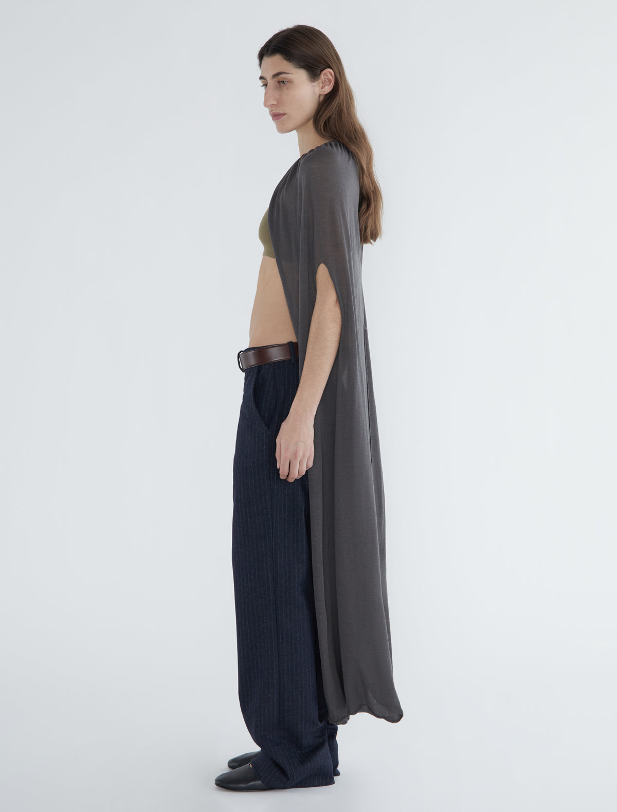 Long cowl gris oscuro