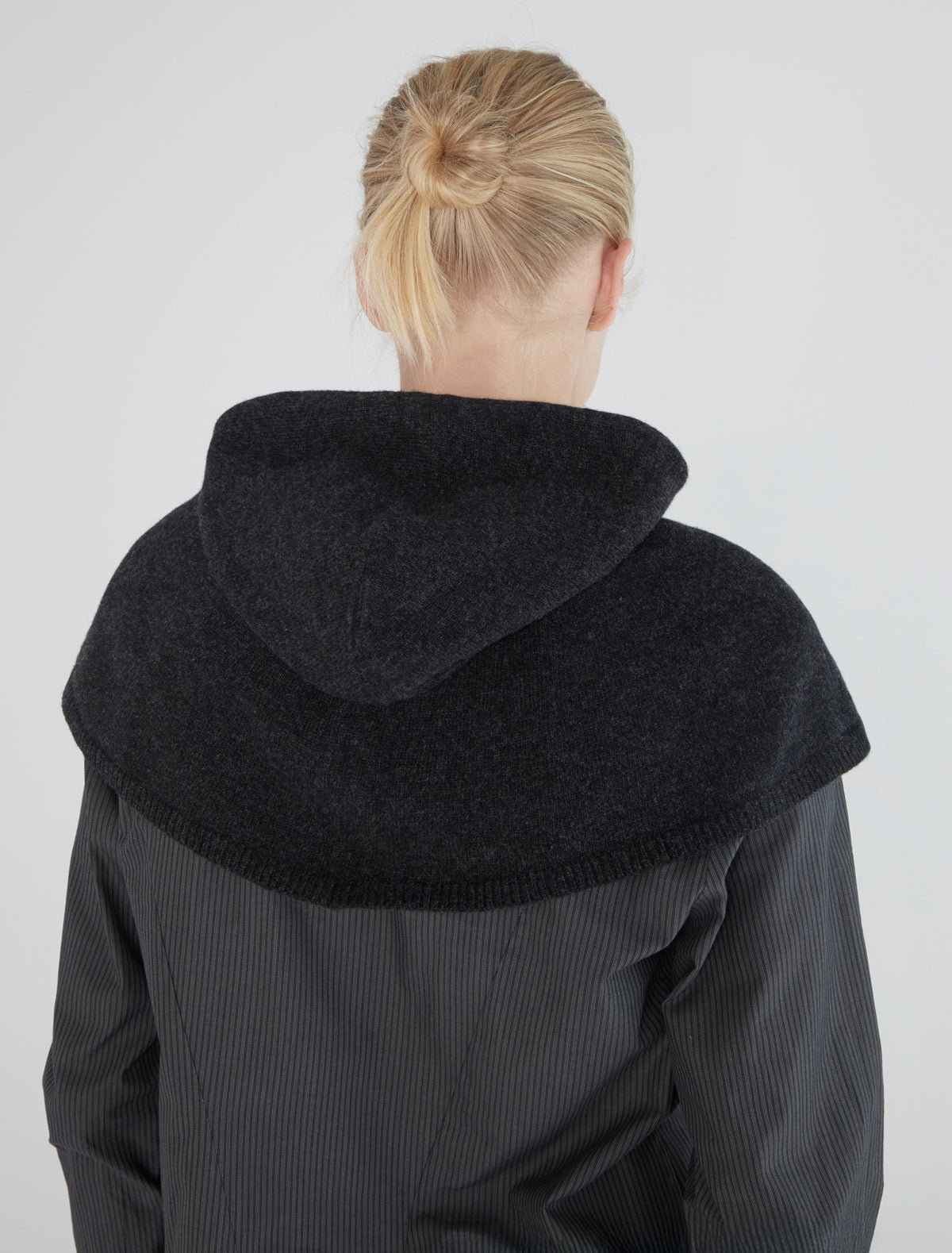 Lucia hood adjustable drawstring darkgrey