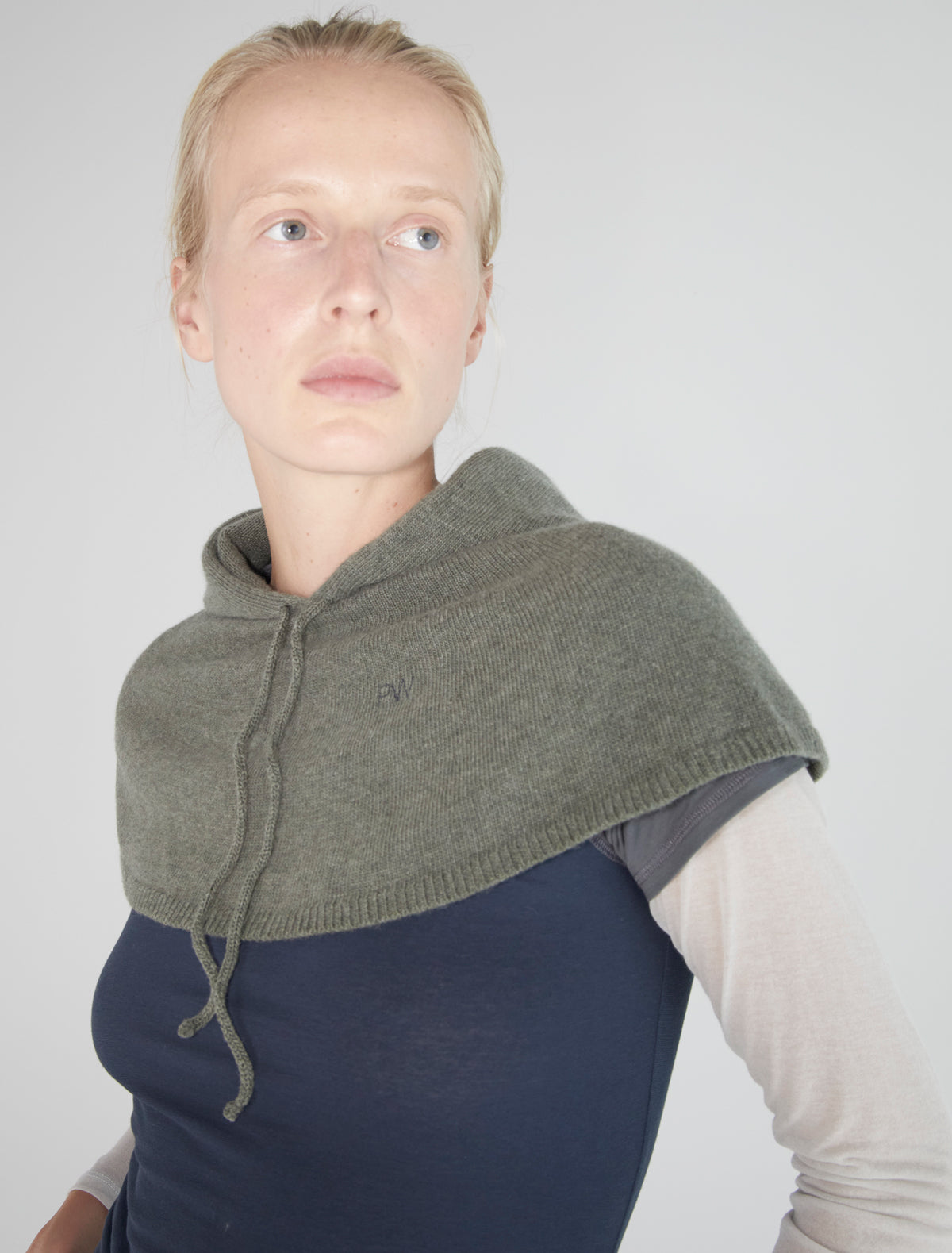 Lucia hood adjustable drawstring lightkhaki