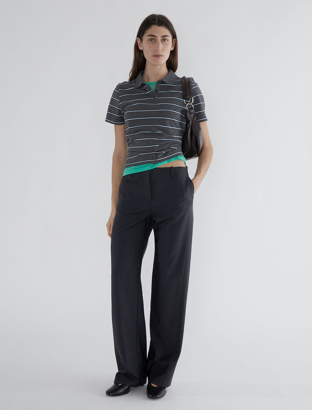 Muir straight suit trousers welt pocket