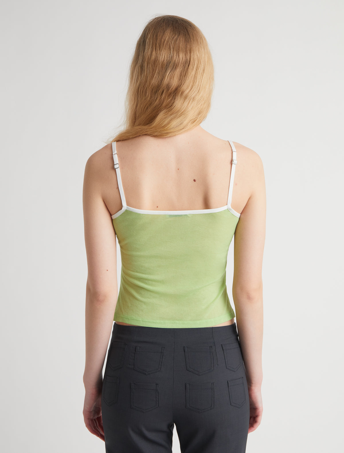 NASEM-Green strappy top with lingerie-inspired details – paloma wool