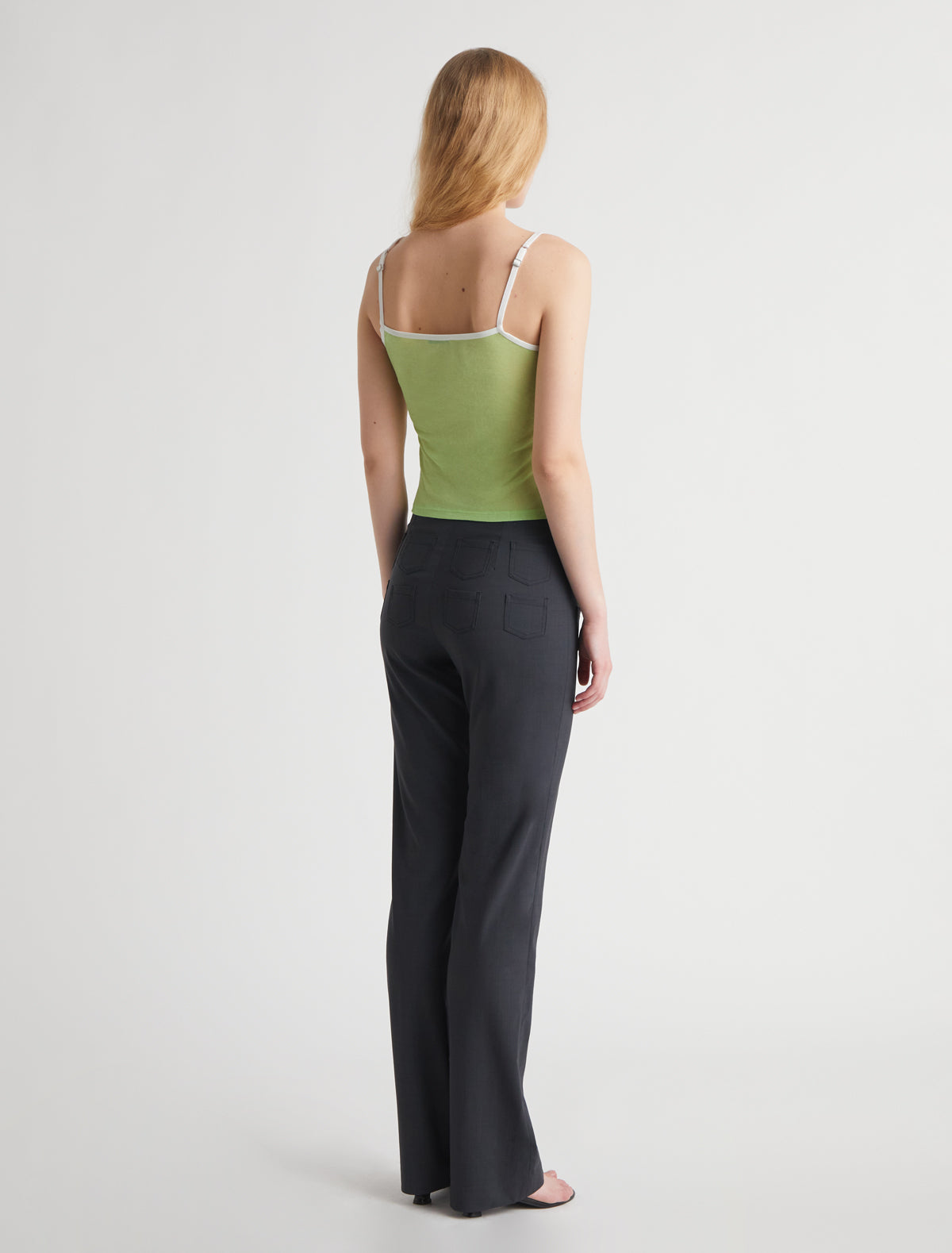 NASEM-Green strappy top with lingerie-inspired details – paloma wool
