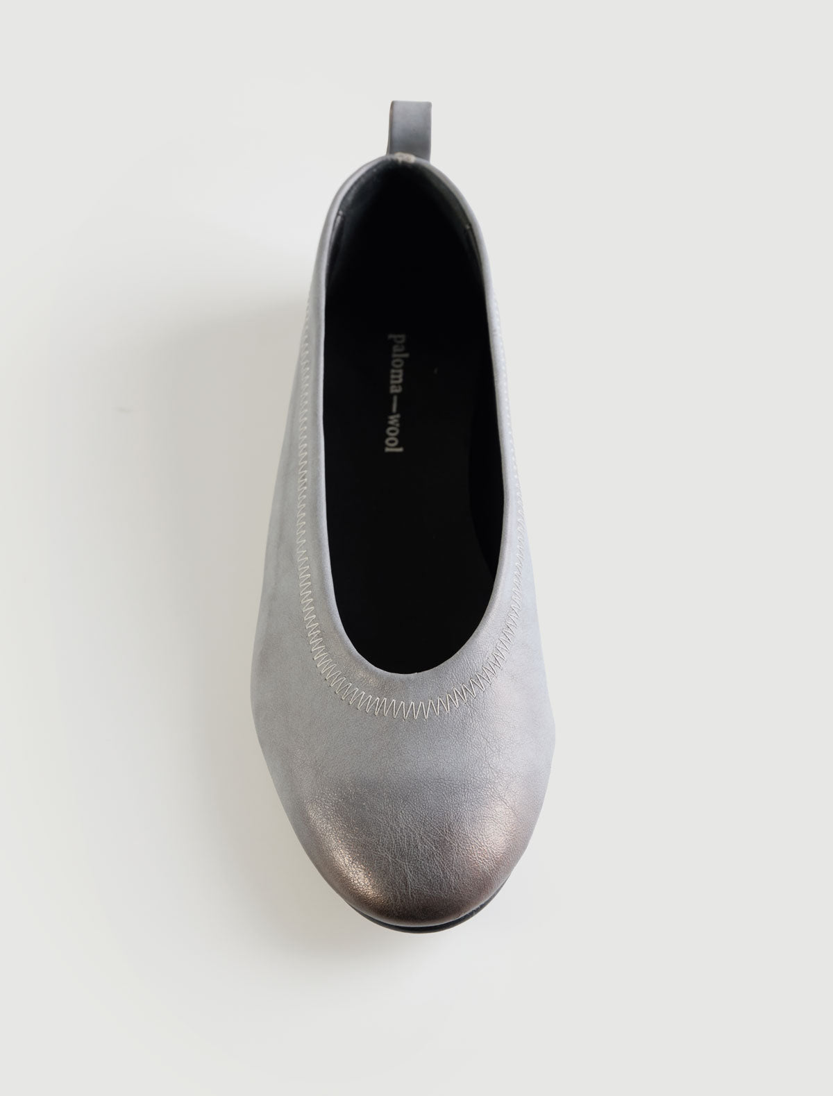 Nicoletta ballet flats zigzag edged topline blue