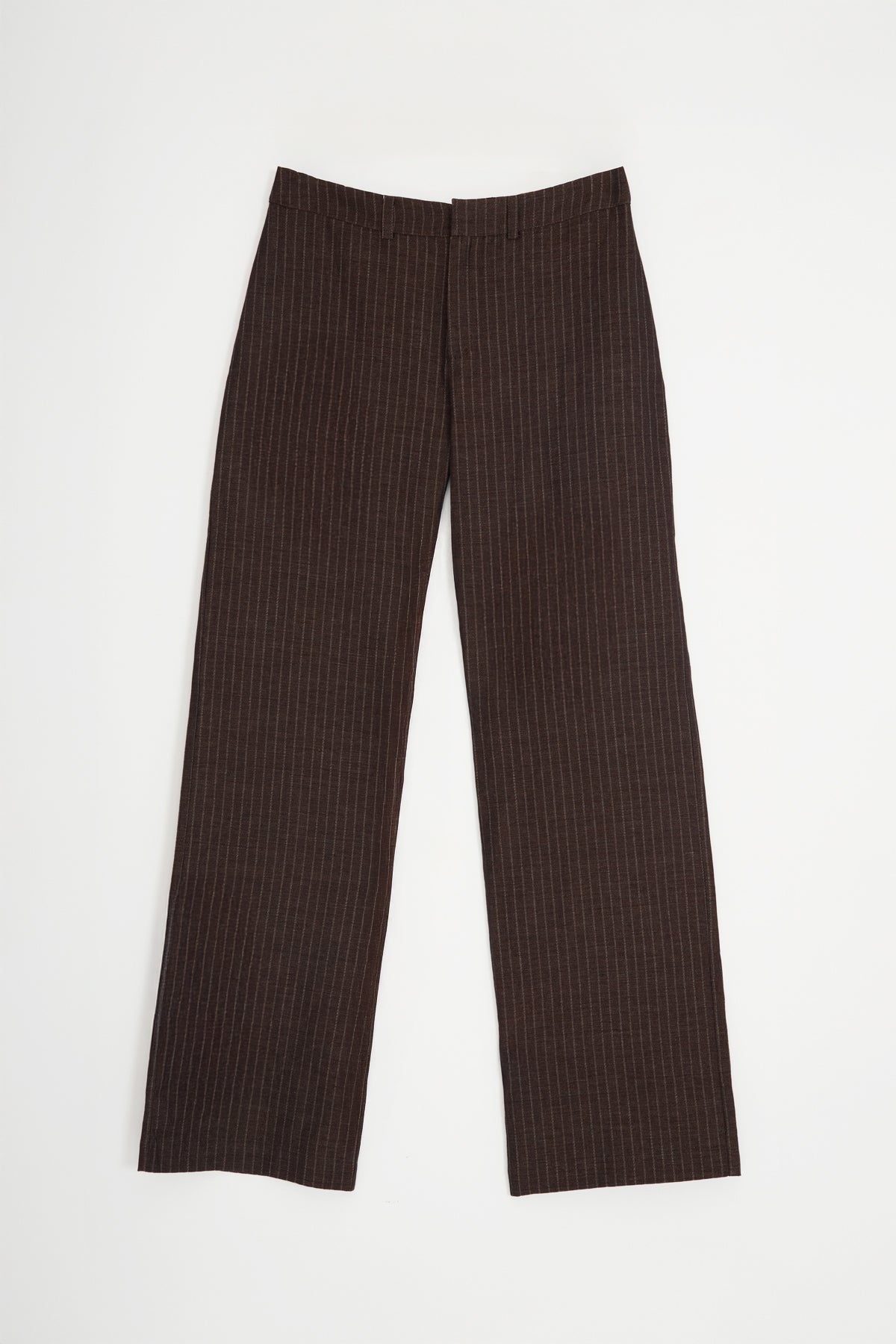 NOLO-Brown striped pants made from a cotton-linen blend – paloma wool