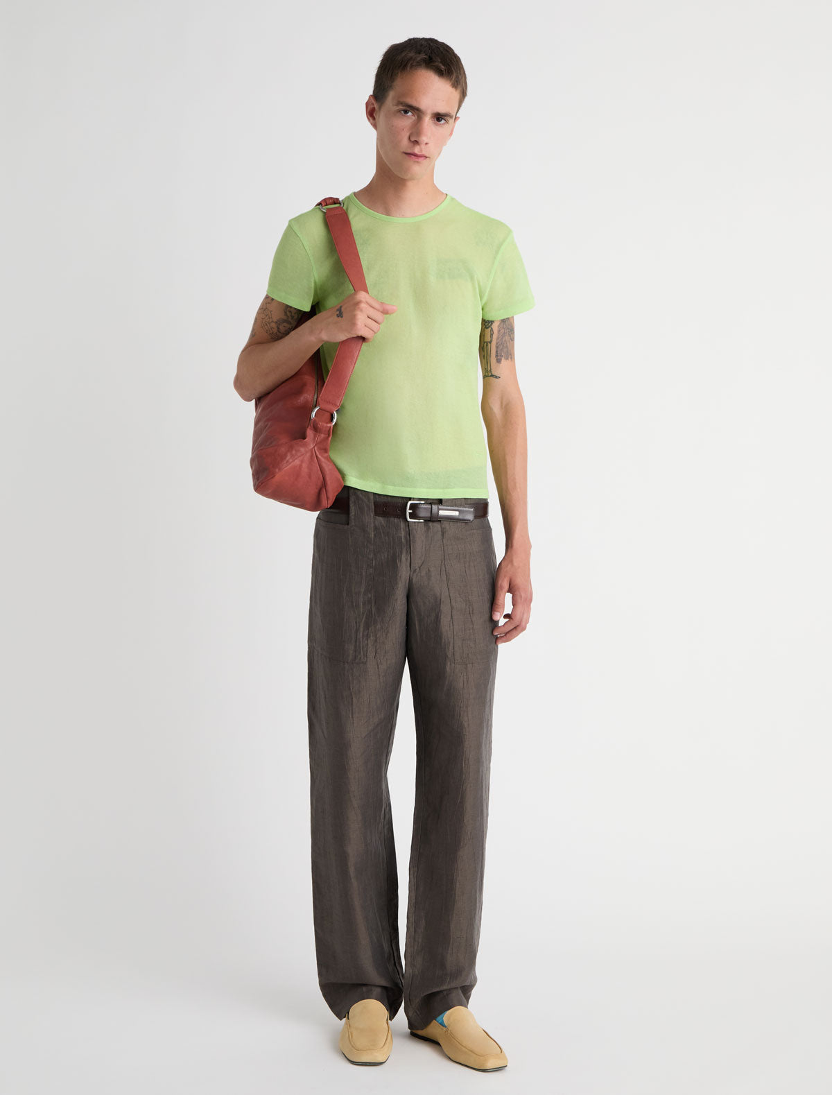 OMU B-Green short-sleeve crewneck T-shirt – paloma wool