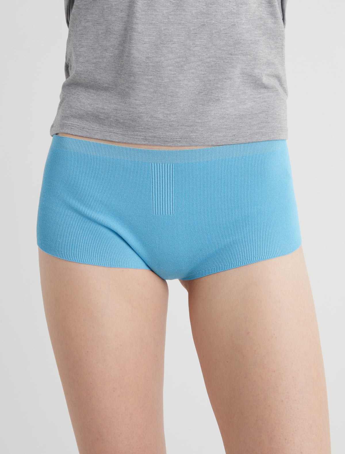 Pai pai fitted knit shorts blue