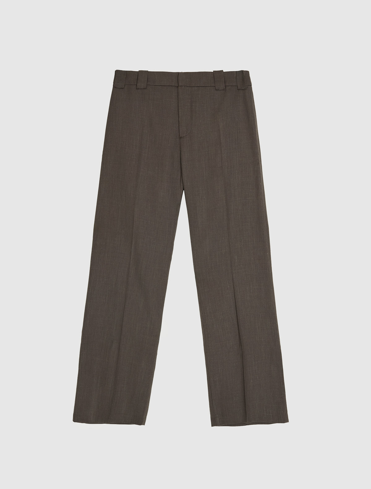 Brix capri trousers wide belt loops brown