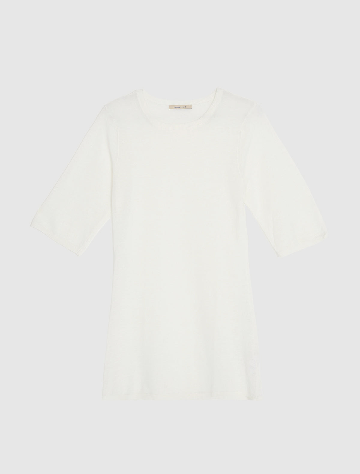 Calisima short sleeve knitted top long body wide sleeves round neckline
