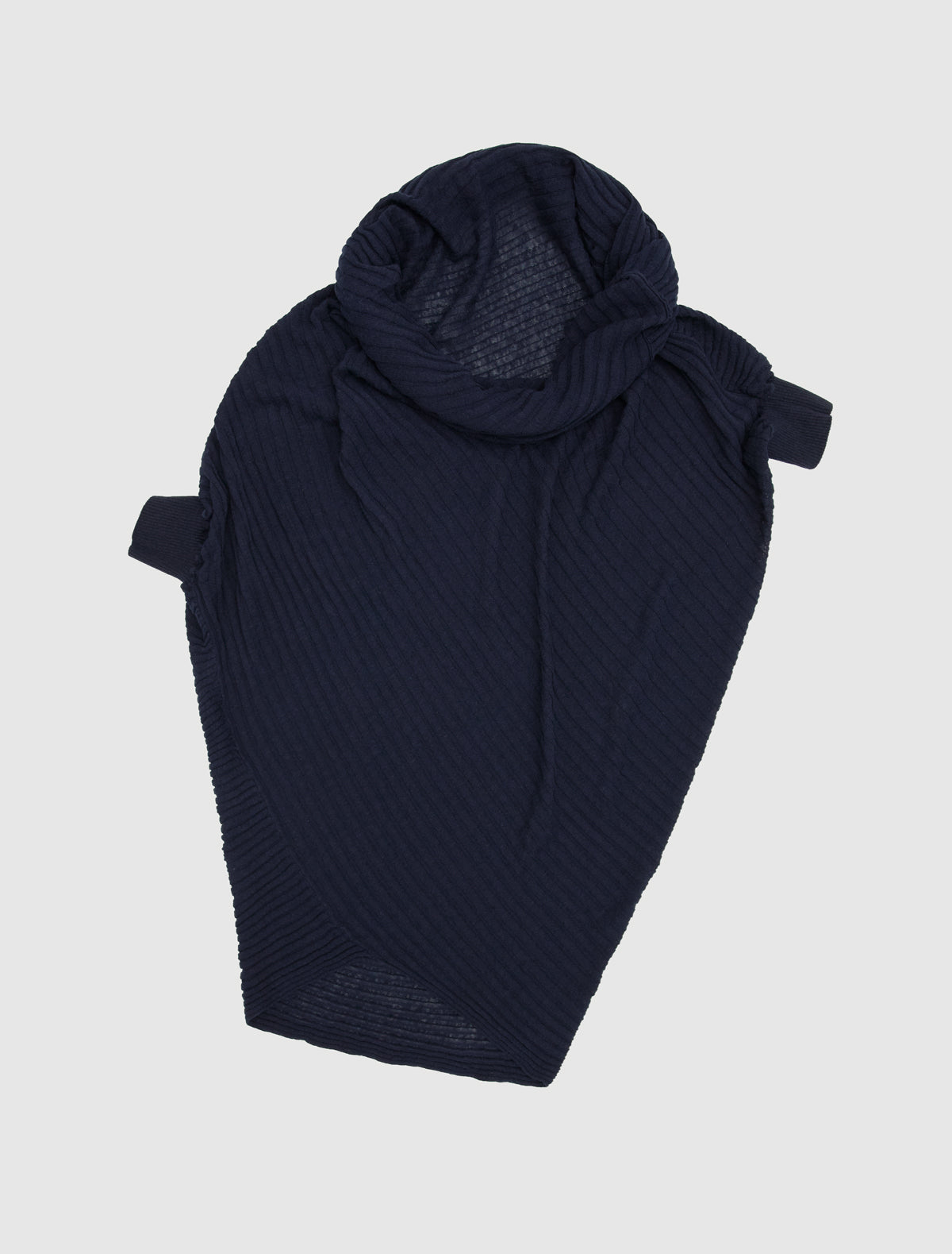 ASUAN-Navy loose, draped top with a twisted pattern – paloma wool