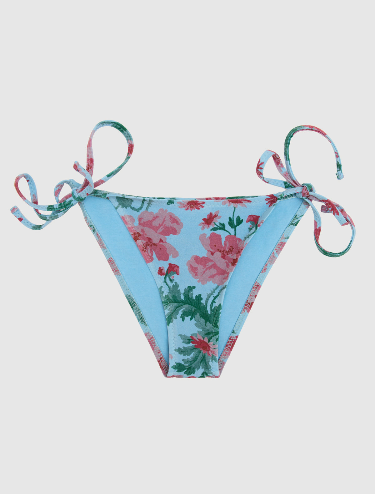 Dido bottom floral print cotton bikini side ties