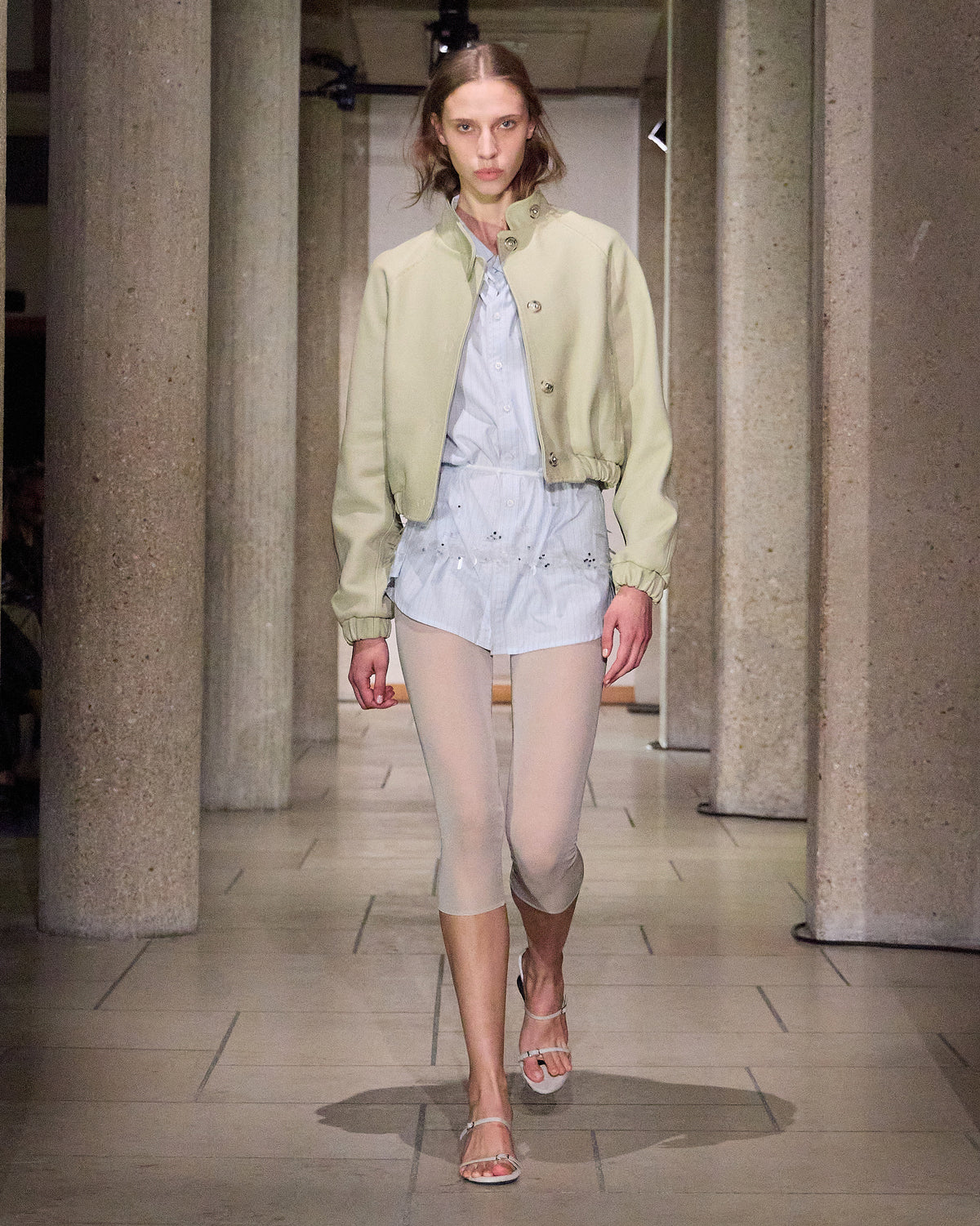 Raim leather jacket ranglan sleeves