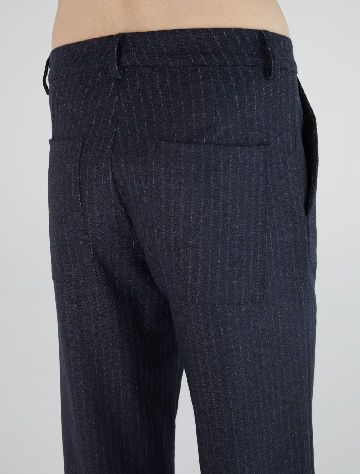 Arze men trousers tab detail snap hem