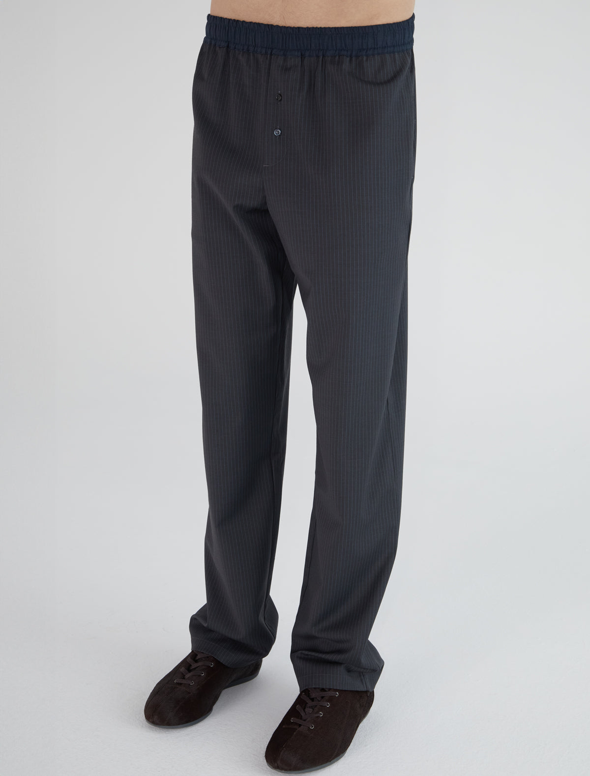Gales suit trousers constrast waistband darkgrey
