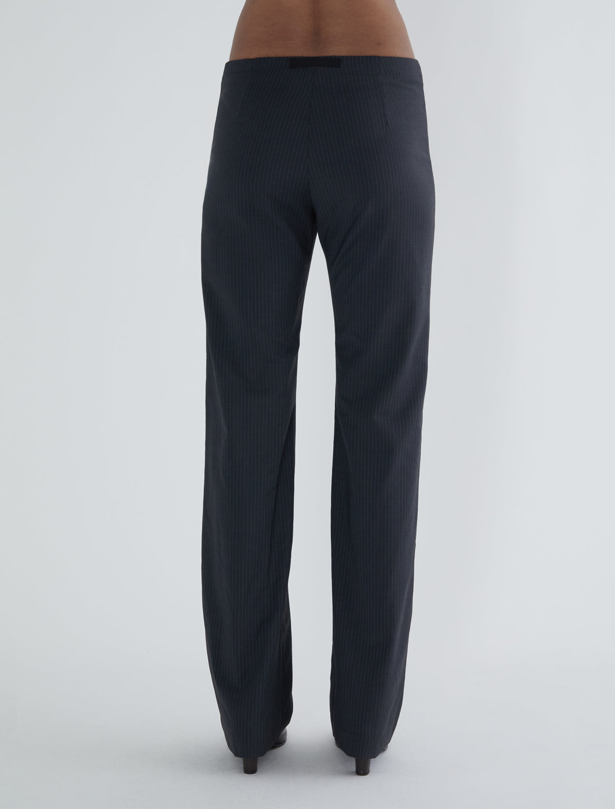 Malek striped suit pants back detail