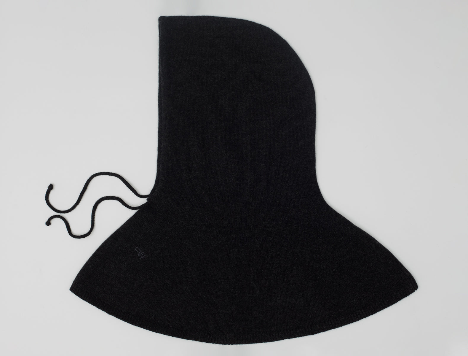 Lucia hood adjustable drawstring embroidery detail men grey