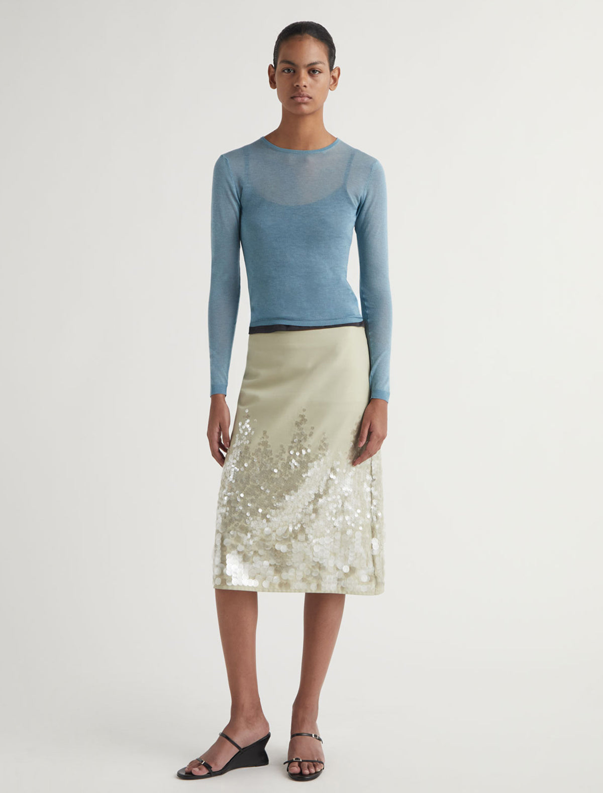 ROUND LOSA-Long-sleeve sheer sweater with a round neck – paloma wool