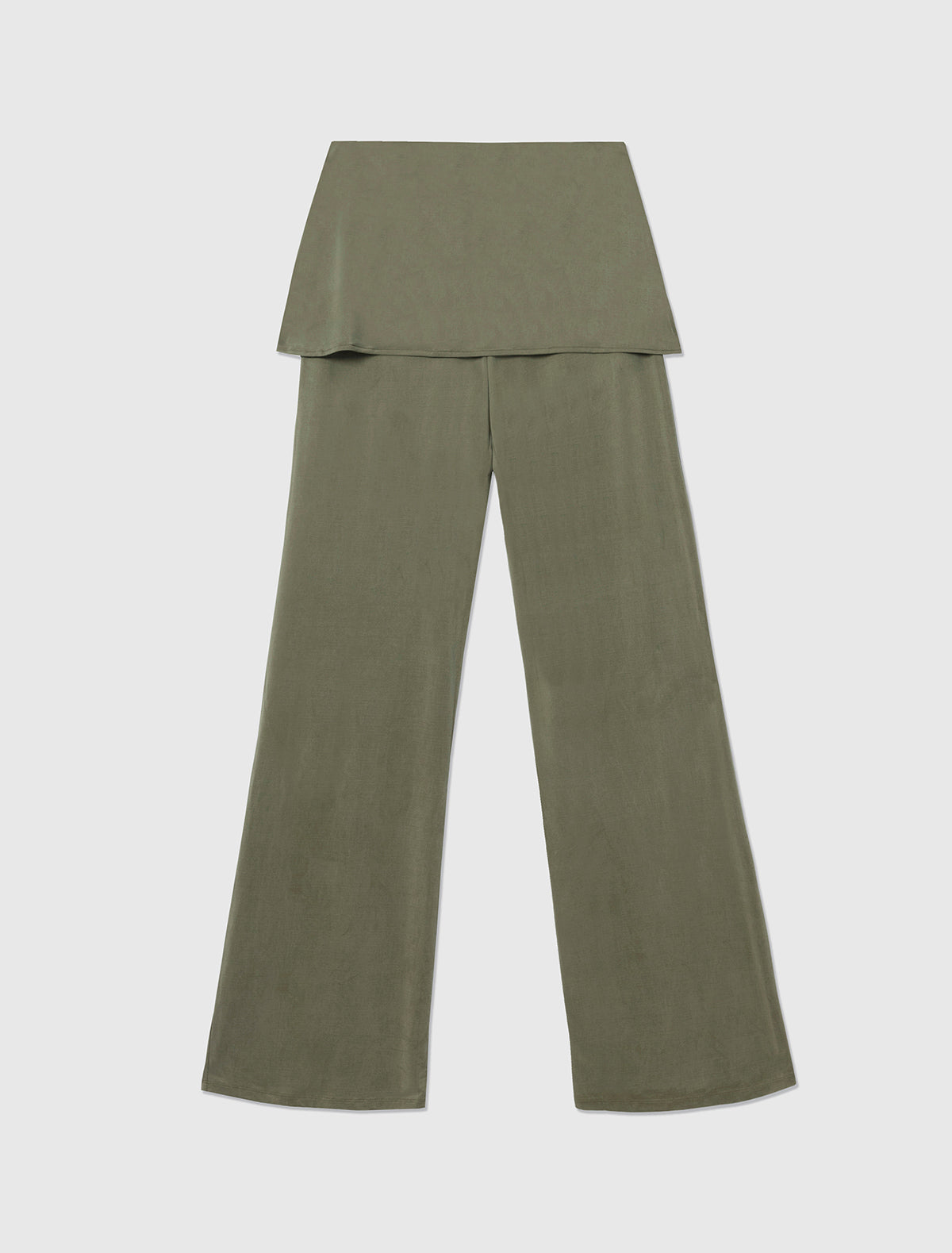 ALEXIA- khaki stitched cupro pants and mini-skirt piece – paloma wool