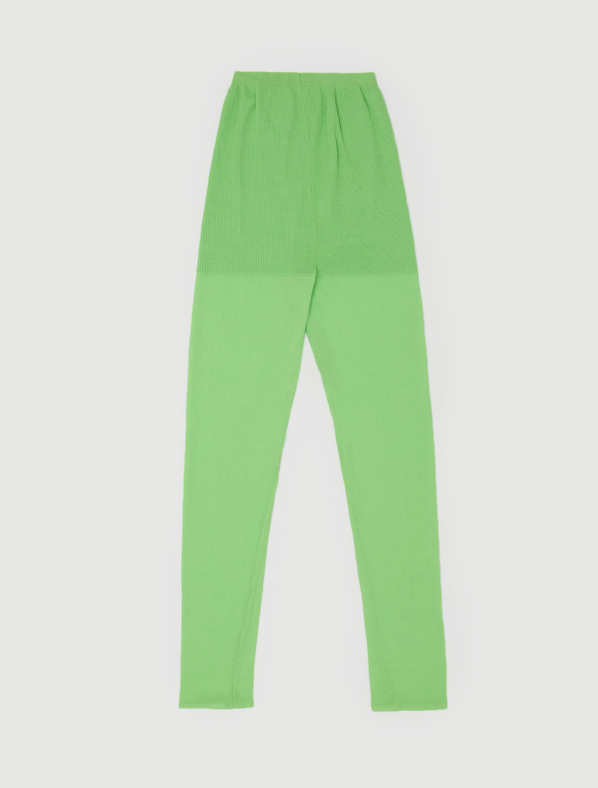 MELETA-Green second-skin feel knitted capri leggings – paloma wool