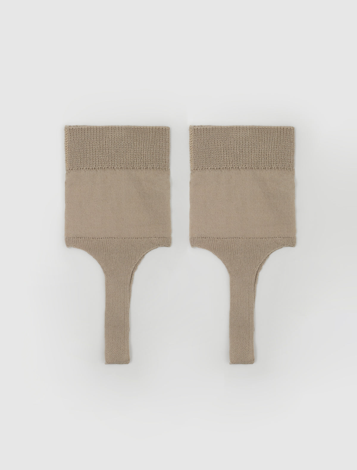 Dina short fuseau style knitted socks beige